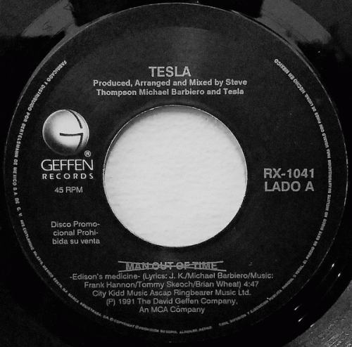 Tesla : (Man Out of Time) Edison's Medicine (Vinyl 7'' 45rpm Single Promo)